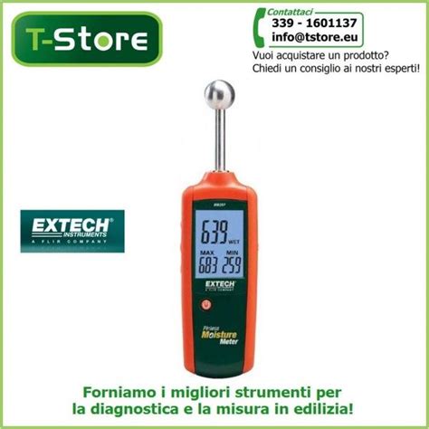 misuratore di umidità senza puntali extech mo257|extech mo257 moisture meter.